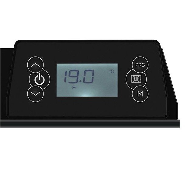 GRZEJNIK ELEKTRYCZNY 2000W ANTRACYT PŁASKI LCD